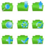 Folders with Symbols Icon Set